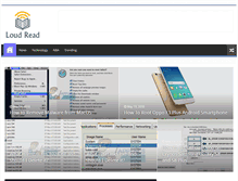 Tablet Screenshot of loudread.com
